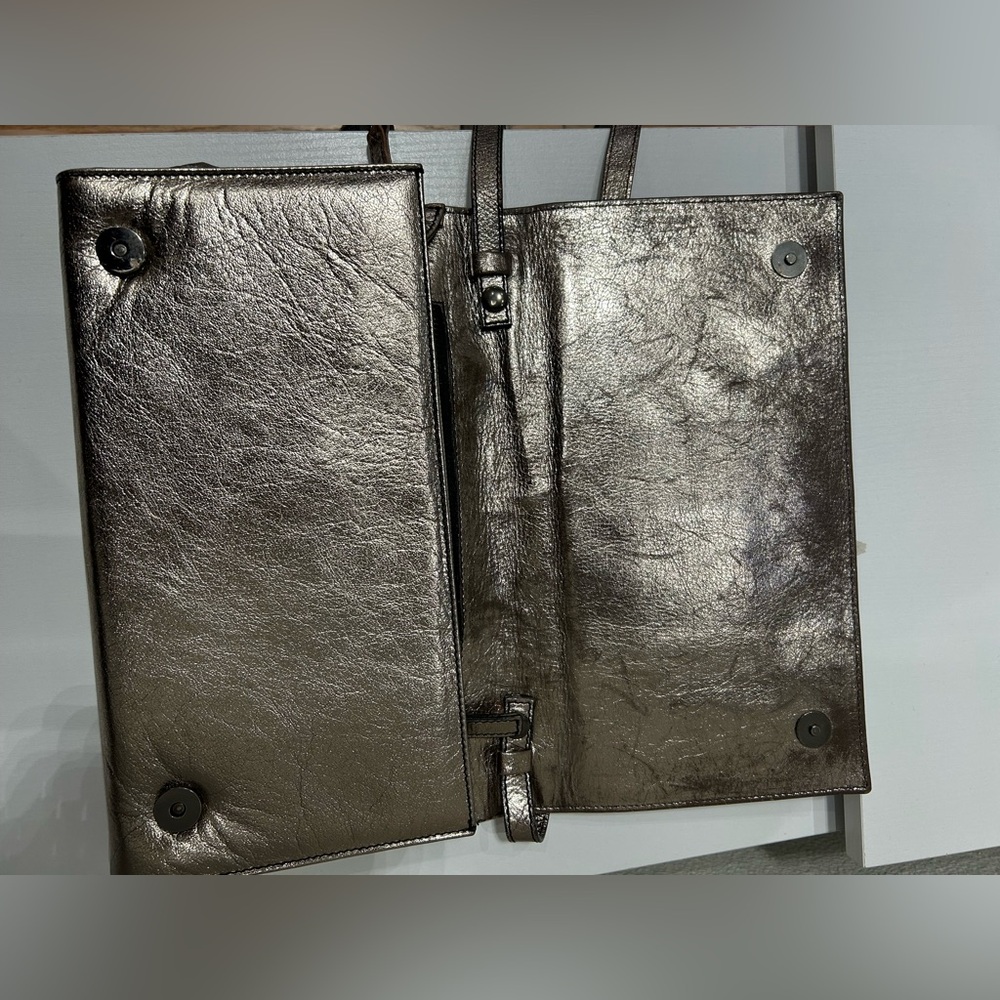 Valentino leather shoulder bag/crossbody/clutch - Bronze Metallic color - Picture 7 of 11